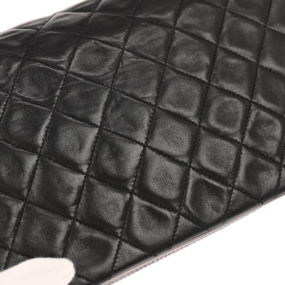 Chanel 1989-1991 Black Lambskin Shoulder Bag