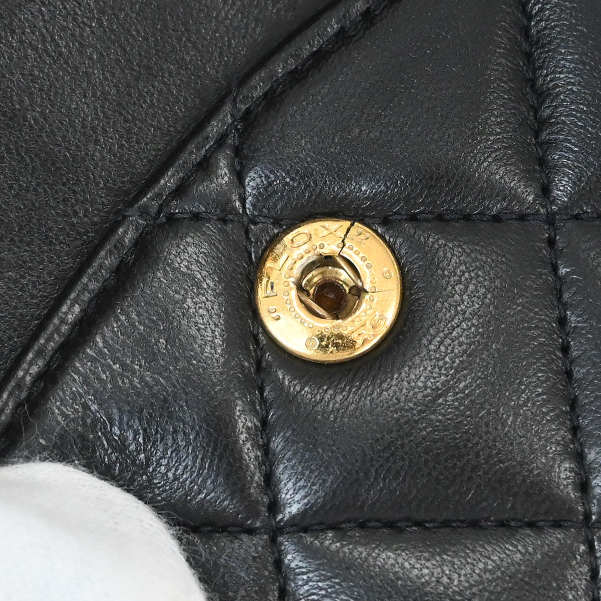 Chanel 1991-1994 Black Lambskin Medium Classic Double Flap Shoulder Bag