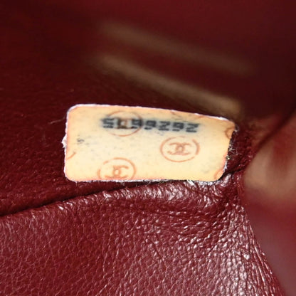 Chanel 1991-1994 Black Lambskin Medium Classic Double Flap Shoulder Bag