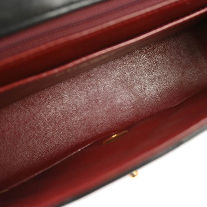 Chanel 1991-1994 Black Lambskin Small Diana Shoulder Bag