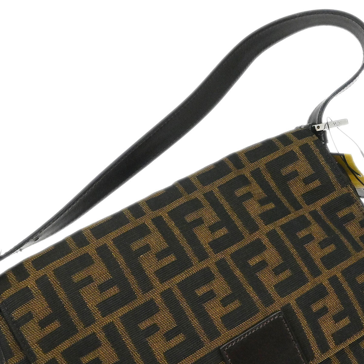 Fendi Brown Canvas Zucca Mamma Baguette Handbag