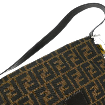 Fendi Brown Canvas Zucca Mamma Baguette Handbag