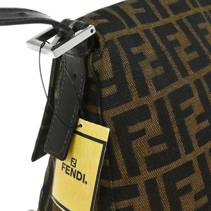 Fendi Brown Canvas Zucca Mamma Baguette Handbag