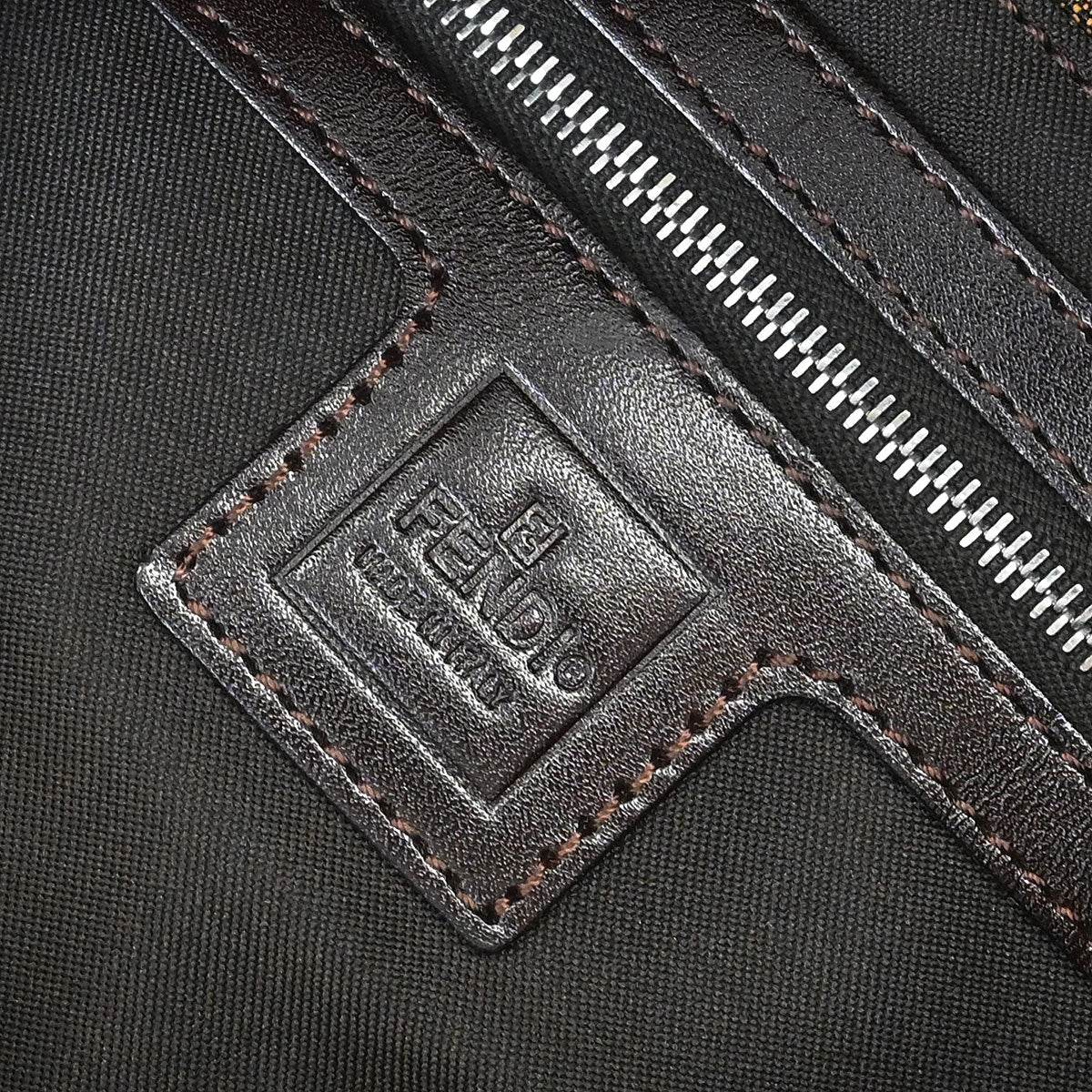 Fendi Brown Canvas Zucca Mamma Baguette Handbag