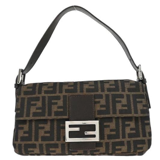 Fendi Brown Zucca Baguette Handbag