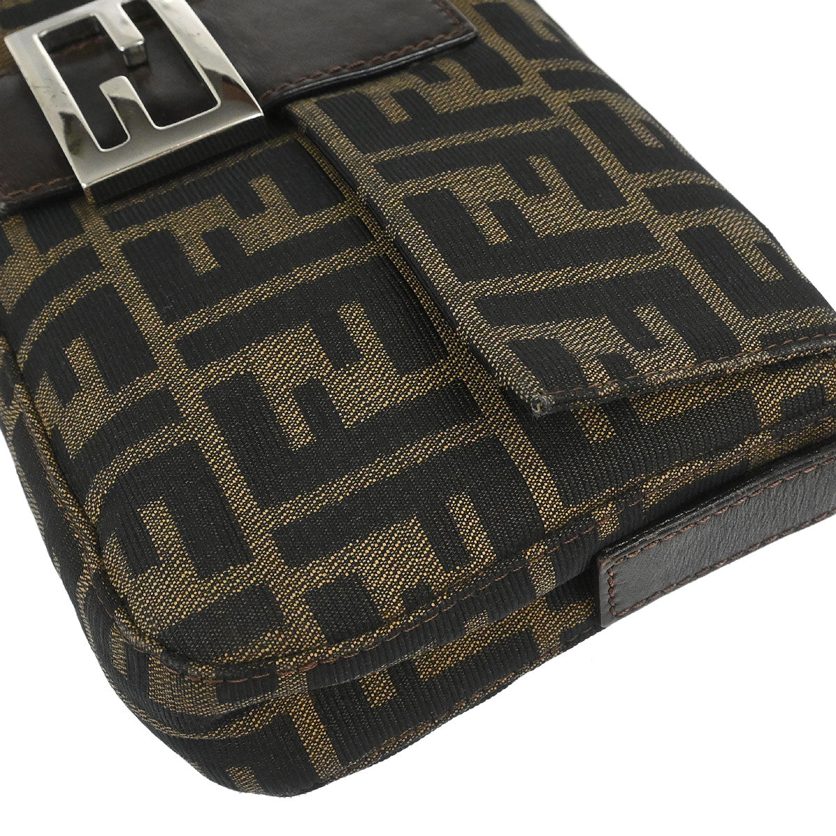 Fendi Brown Zucca Baguette Handbag
