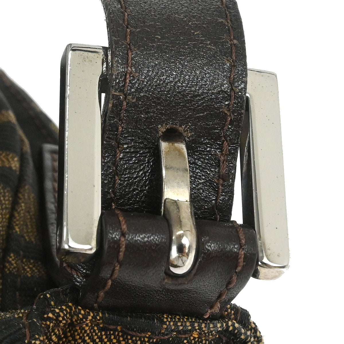 Fendi Brown Zucca Baguette Handbag