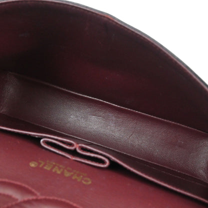 Chanel 2000-2002 Black Lambskin Medium Classic Double Flap Shoulder Bag