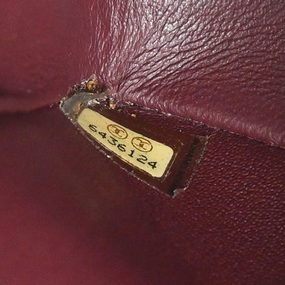 Chanel 2000-2002 Black Lambskin Medium Classic Double Flap Shoulder Bag