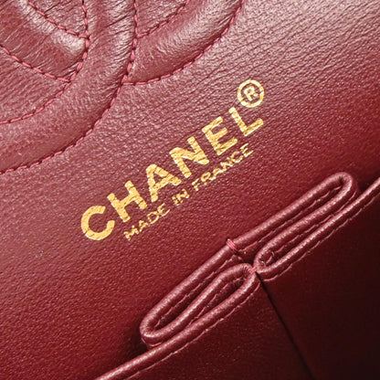 Chanel 2000-2002 Black Lambskin Small Classic Double Flap Shoulder Bag