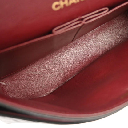 Chanel Black Lambskin Small Classic Double Flap Shoulder Bag