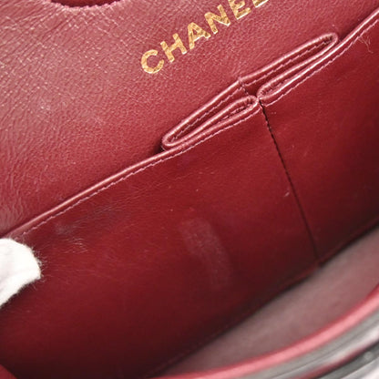 Chanel Black Lambskin Small Classic Double Flap Shoulder Bag