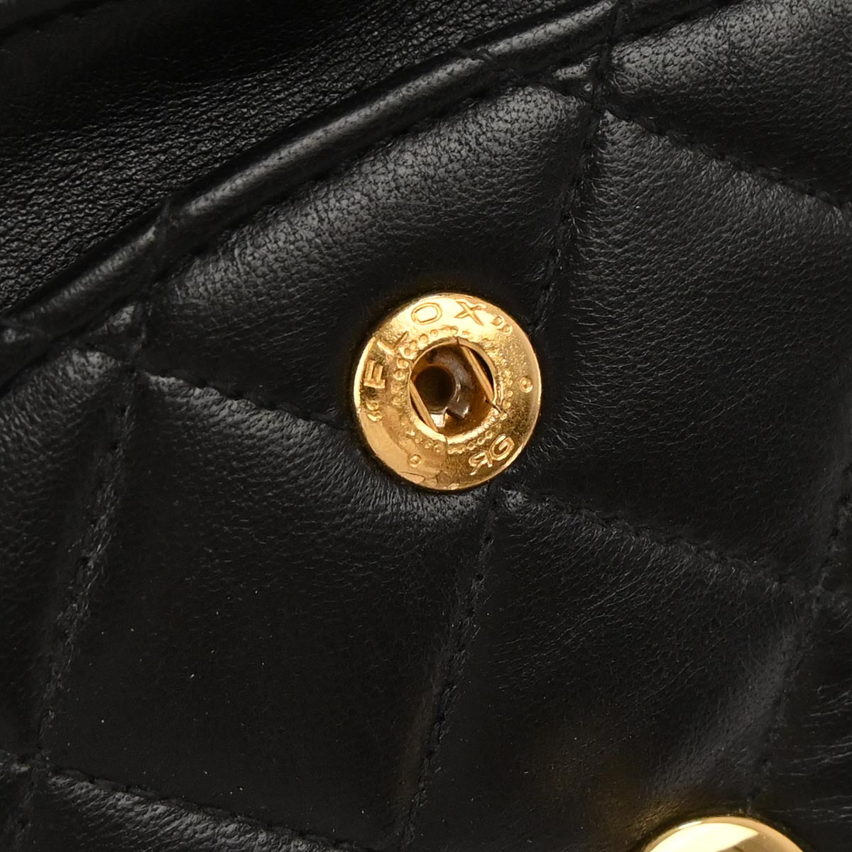 Chanel 1996-1997 Black Lambskin Small Classic Double Flap Shoulder Bag