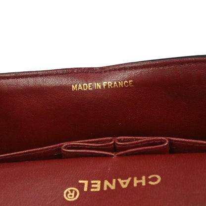 Chanel 1996-1997 Black Lambskin Small Classic Double Flap Shoulder Bag