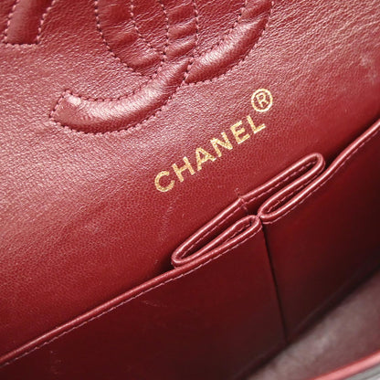 Chanel 1994-1996 Black Lambskin Small Classic Double Flap Shoulder Bag