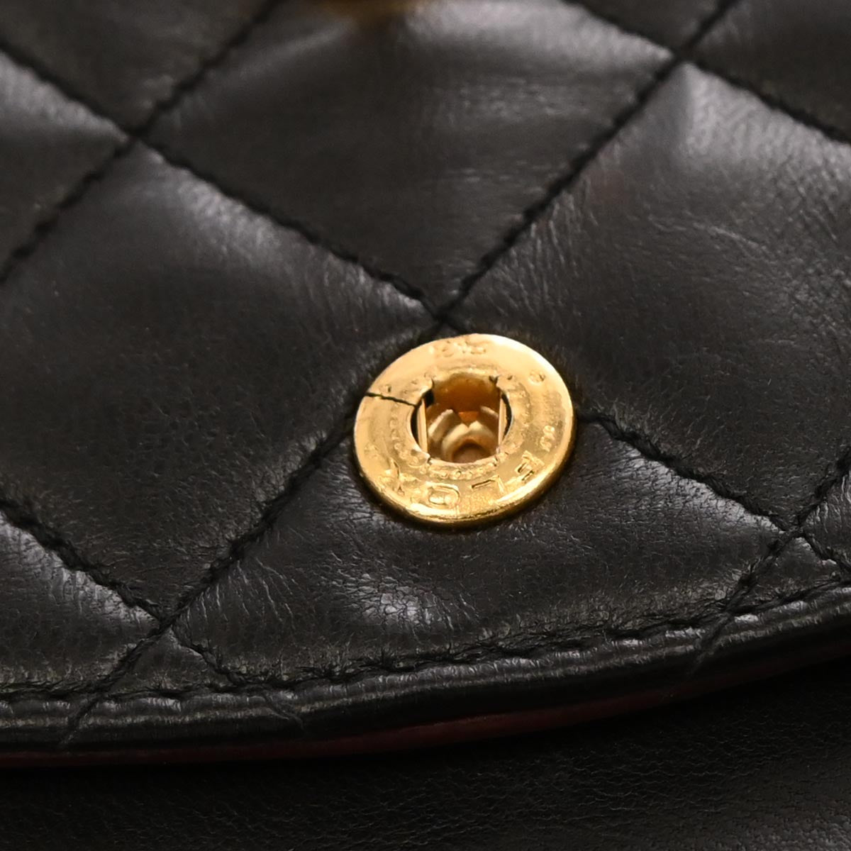 Chanel 1994-1996 Black Lambskin Small Classic Double Flap Shoulder Bag