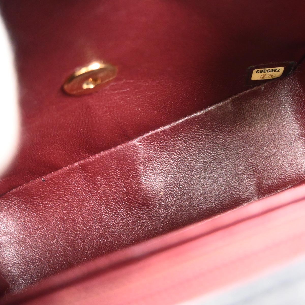 Chanel Black Lambskin Mini Classic Square Flap Shoulder Bag 17