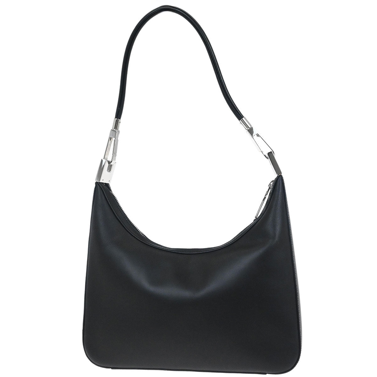 Gucci Black Leather Hobo Handbag
