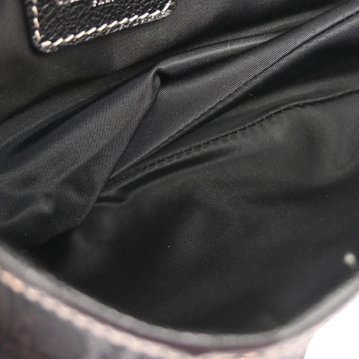 Christian Dior Black Trotter Floral Saddle Handbag