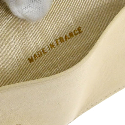 Chanel Key Case Ivory Caviar Skin Small Good