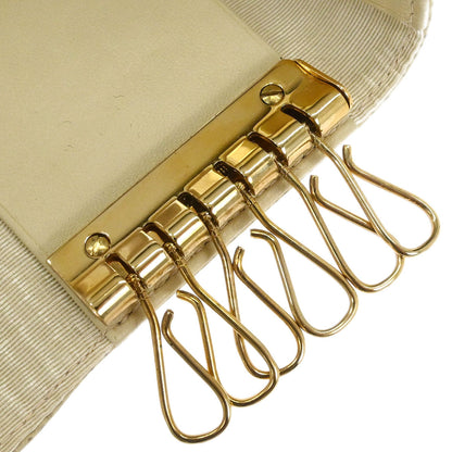 Chanel Key Case Ivory Caviar Skin Small Good