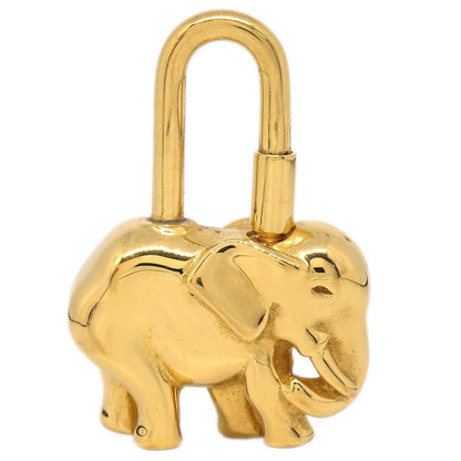 Hermes 1988 Elephant Cadena Gold Small Good