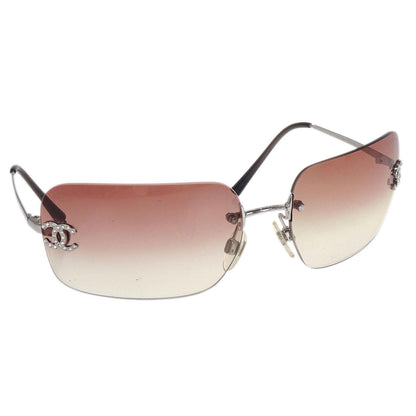 Chanel Sunglasses Eyewear Brown Rhinestone Small Good