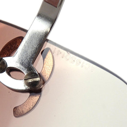 Chanel Sunglasses Eyewear Brown Rhinestone Small Good