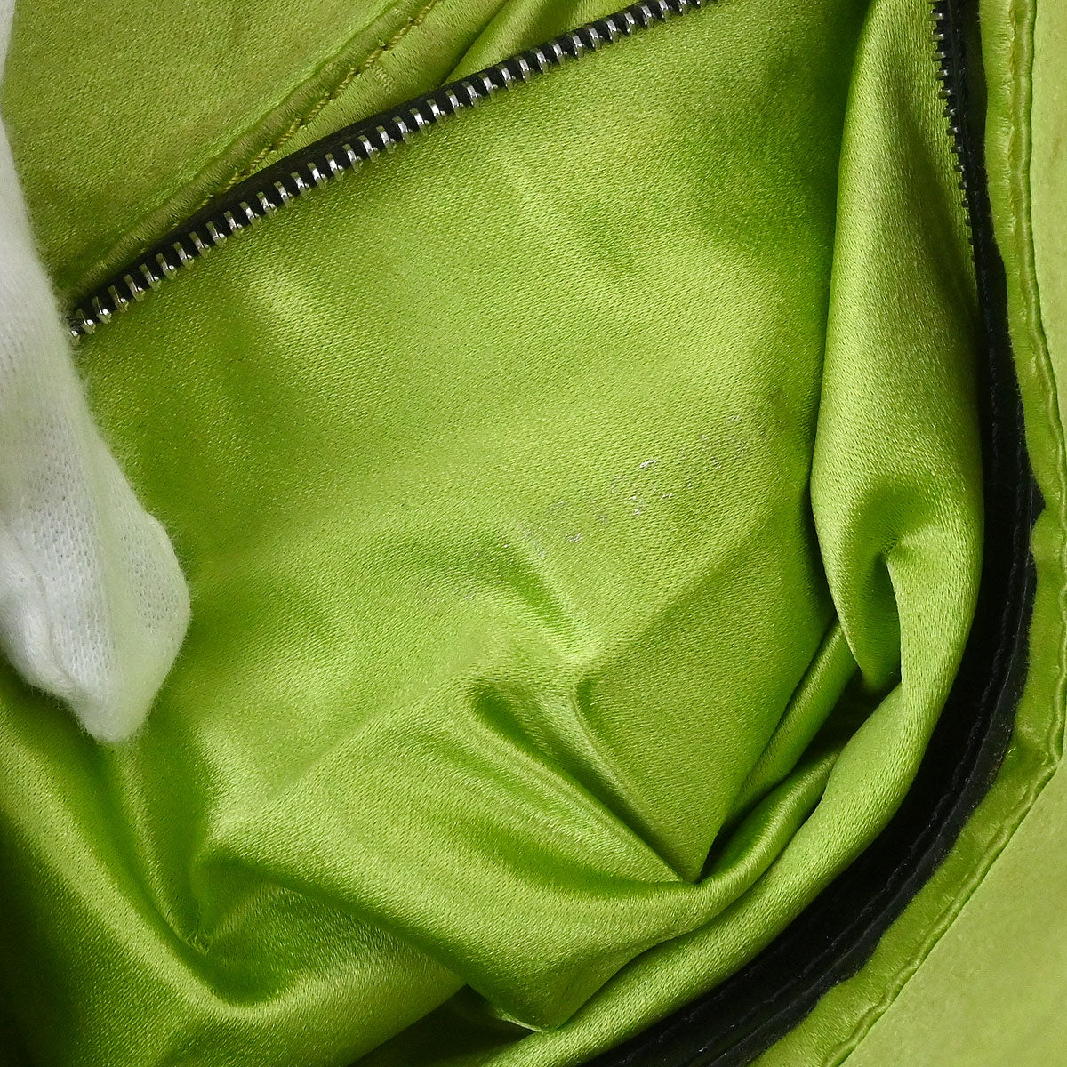 Fendi Black Cotton Beaded Embroidered Baguette Handbag