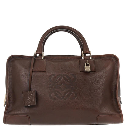 Loewe Brown Leather Amazona 36 Handbag