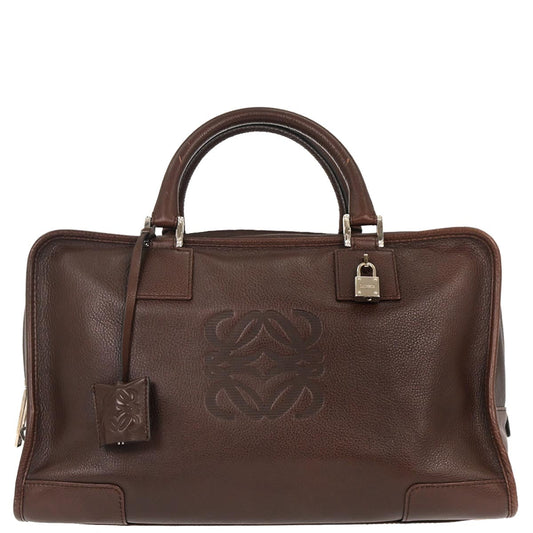 Loewe Brown Leather Amazona 36 Handbag