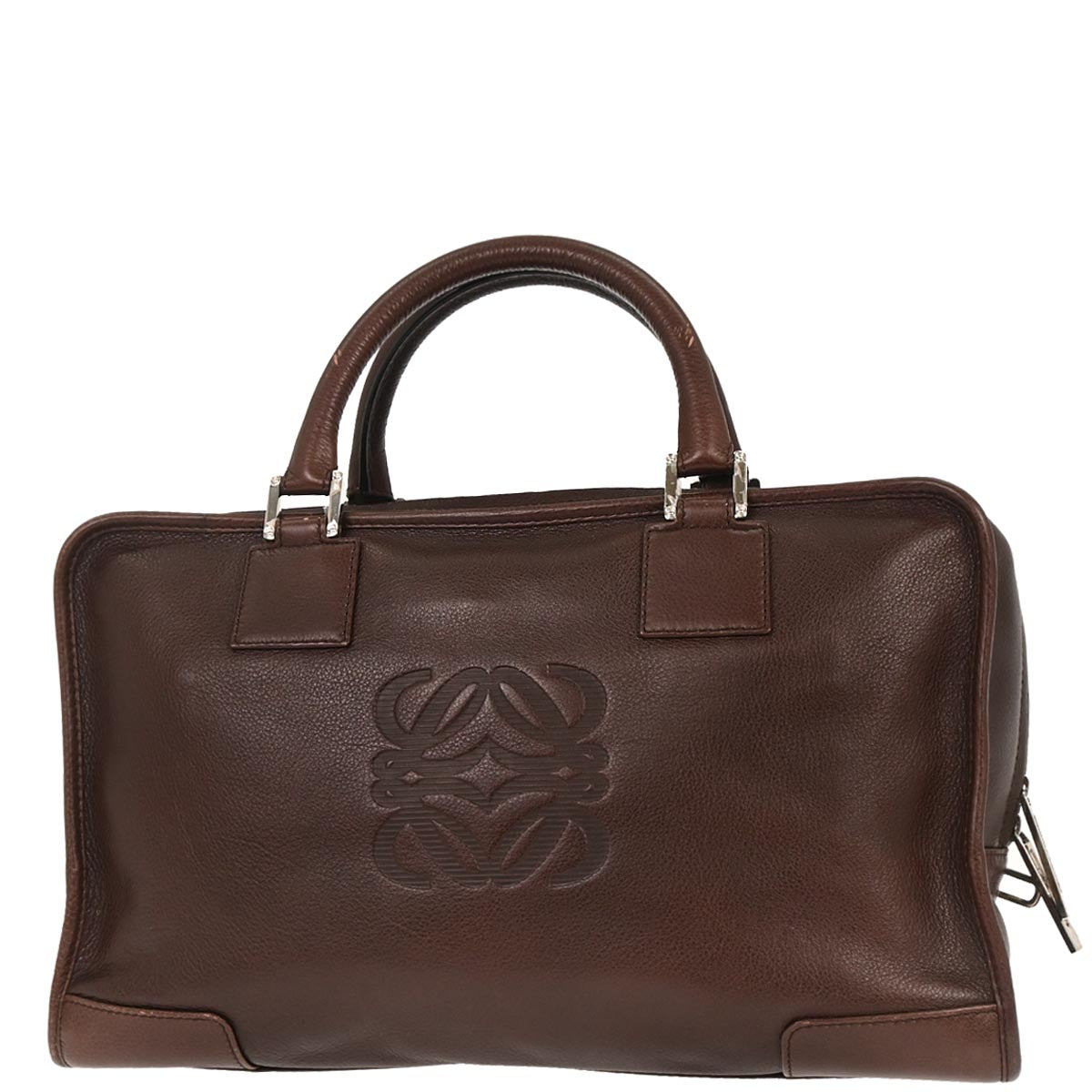 Loewe Brown Leather Amazona 36 Handbag