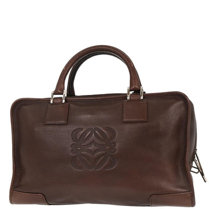 Loewe Brown Leather Amazona 36 Handbag