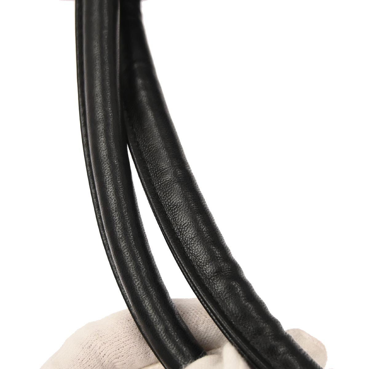 Chanel 1991-1994 Black Lambskin Chevron Handbag