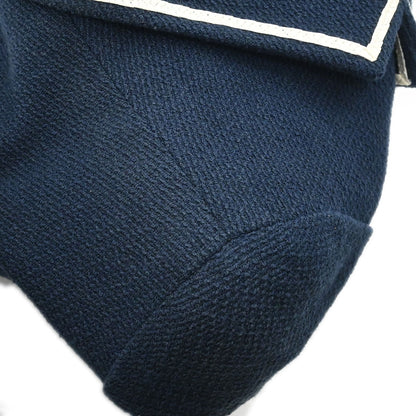 Chanel Single Breasted Jacket Navy #38