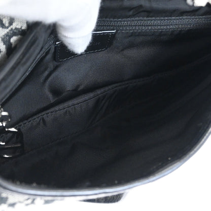 Christian Dior 2002 Black Trotter Double Saddle Handbag