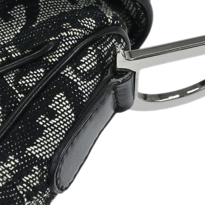 Christian Dior 2002 Black Trotter Double Saddle Handbag