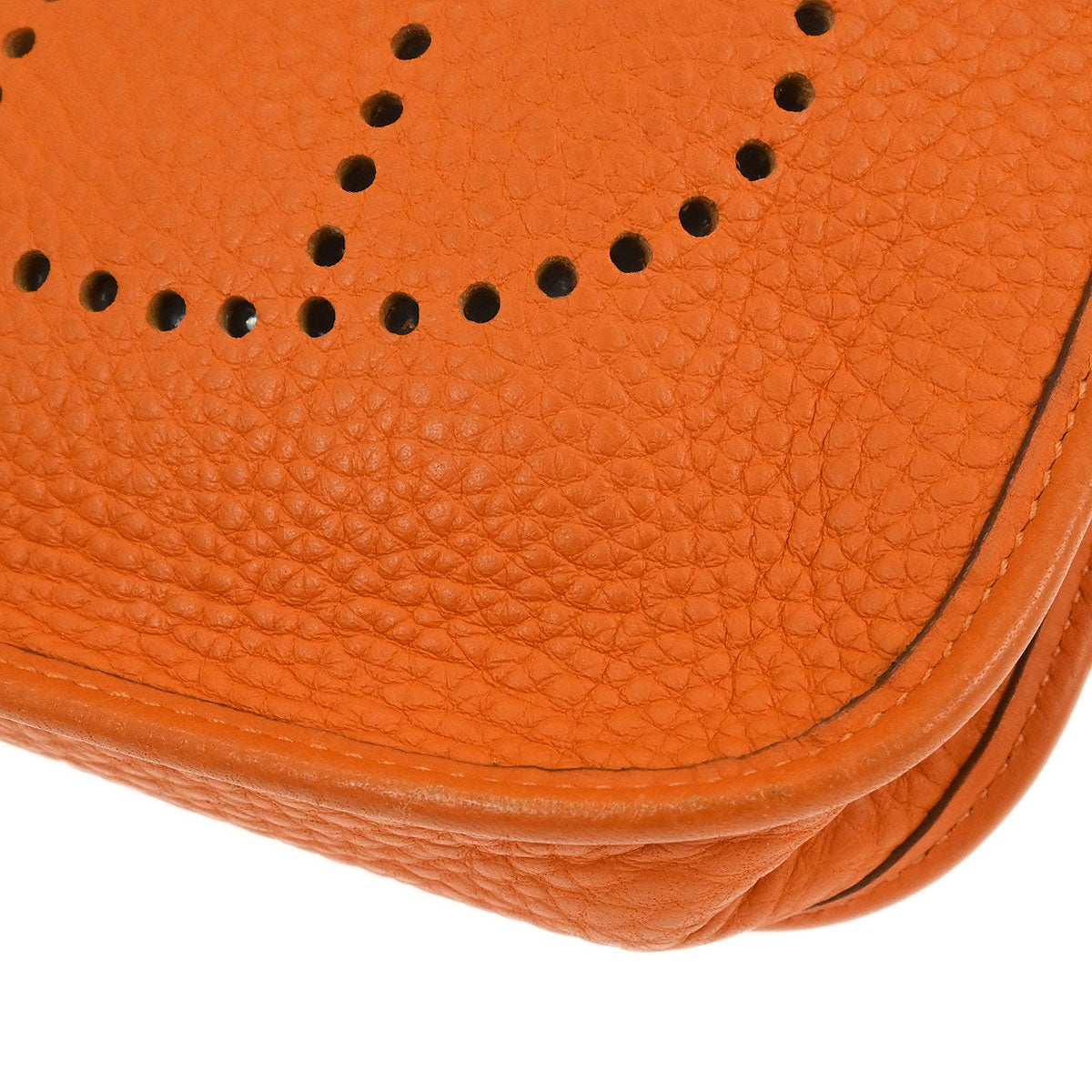Hermes Orange Taurillon Clemence Evelyne TPM Shoulder Bag