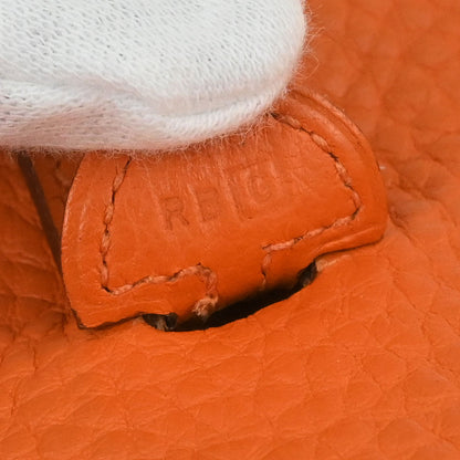 Hermes Orange Taurillon Clemence Evelyne TPM Shoulder Bag
