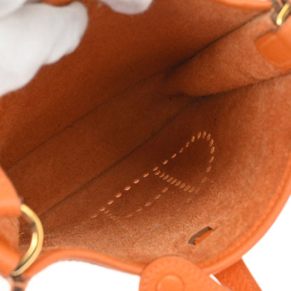 Hermes Orange Taurillon Clemence Evelyne TPM Shoulder Bag