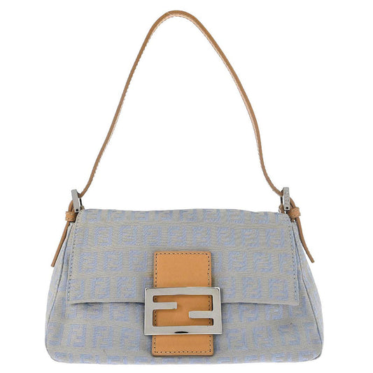 Fendi Light Blue Zucchino Handbag