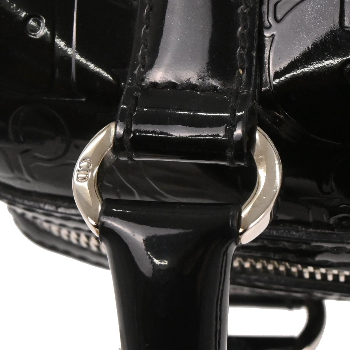 Christian Dior Black Patent leather Trotter Handbag