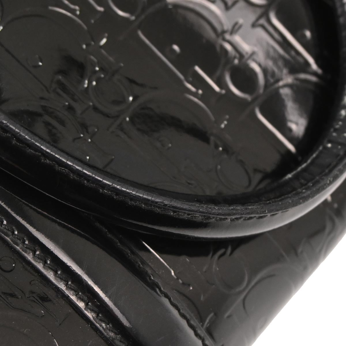 Christian Dior Black Patent leather Trotter Handbag