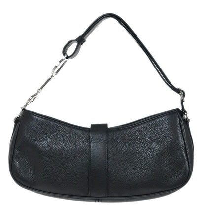 Christian Dior 2004 Black Leather Handbag