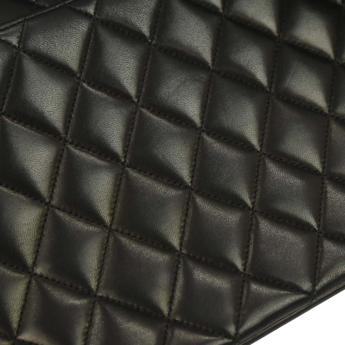 Chanel 1991-1994 Black Lambskin Shoulder Bag