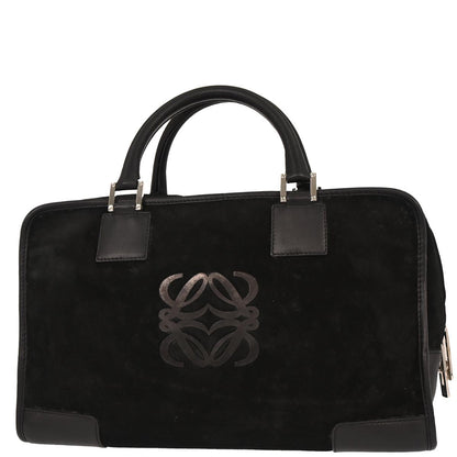 Loewe Black Suede Amazona 36 Handbag