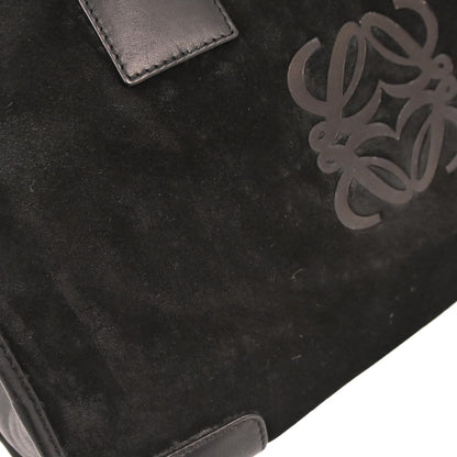Loewe Black Suede Amazona 36 Handbag