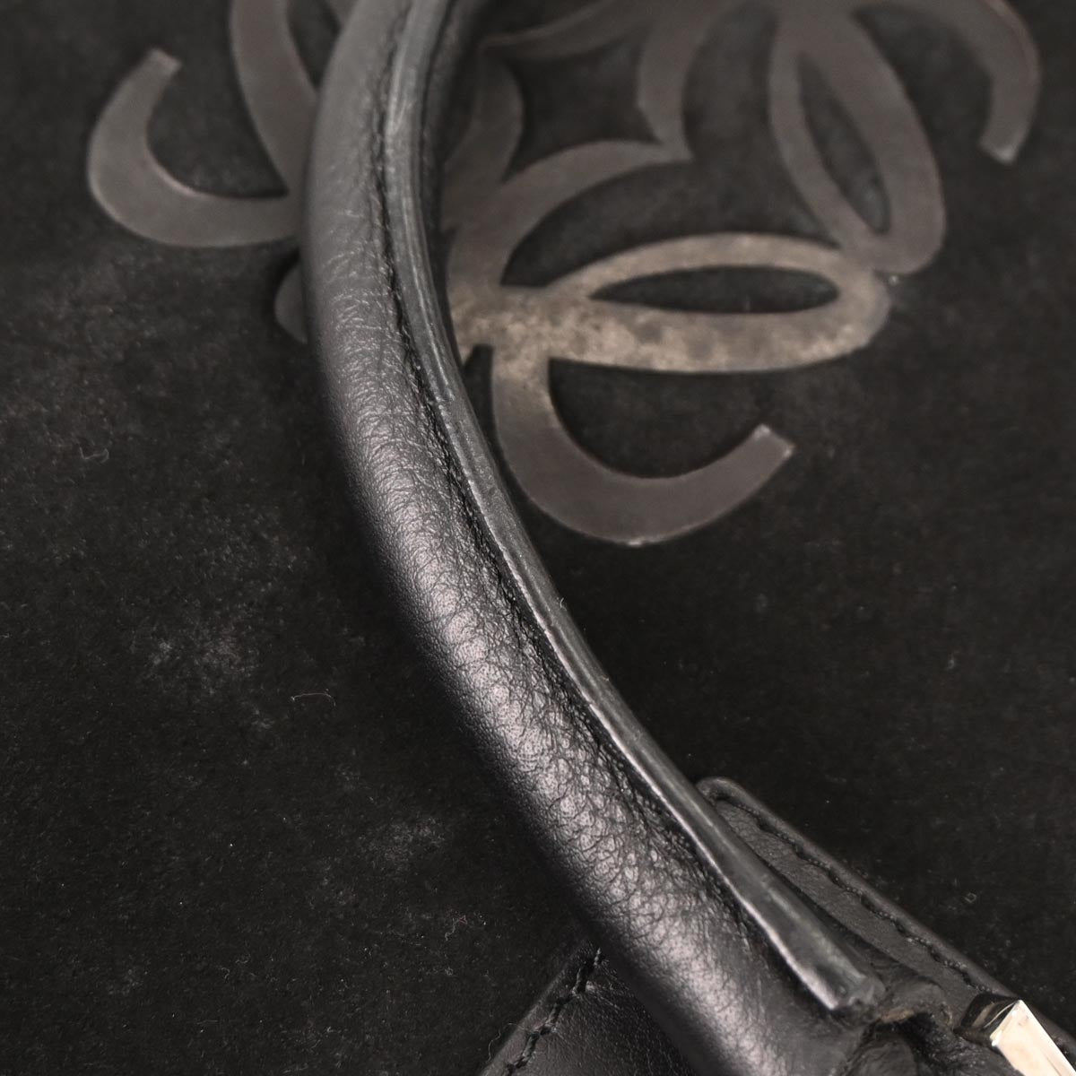 Loewe Black Suede Amazona 36 Handbag