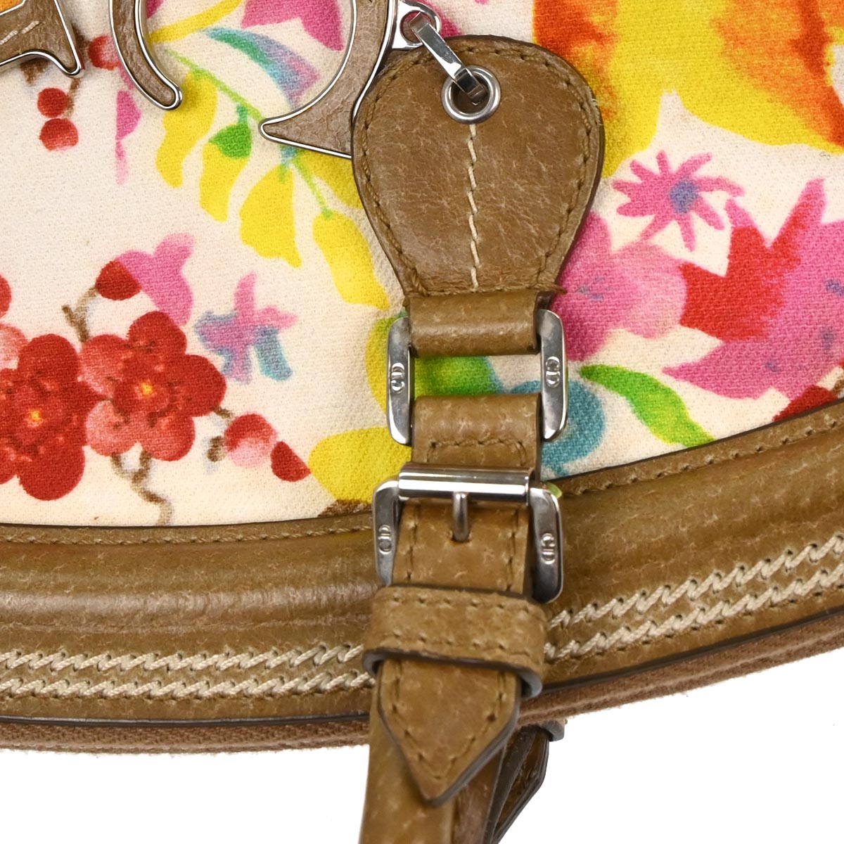 Christian Dior Floral Print Detective Handbag