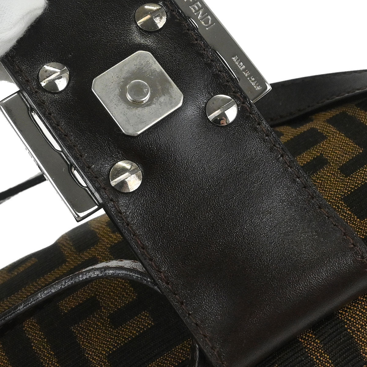 Fendi Brown Zucca Shoulder Bag